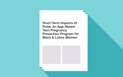 Short-Term Impacts of Pulse: An App-Based Teen Pregnancy Prevention Program for Black and Latinx Women